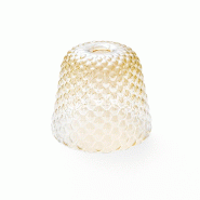 Gea Luce Diffuseur En Verre Ambré Pour Suspensions - Finition Dégradée Transparente, Design Décoratif, Culot E27 (Grand Verre) D.25X21,5 - marron