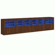 Helloshop26 - Buffet bahut commode armoire meuble de rangement organisateur cuisine salle de séjour salon avec lumières LED 283 x 37 02_0029918 - 30 Helloshop26 - Buffet bahut commode armoire meuble de rangement organisateur cuisine salle de séjour salon avec lumières LED 283 x 37 02_0029918 - 30