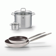 Lot 2 Poêles 28/32 cm et 2 Faitouts 14/26 cm Elo Bistro Line - noir 3176239968712