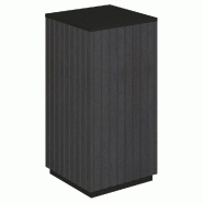 Podium 1 porte push-pull Vertigo T03 MDF noir et noir 45x45x90cm