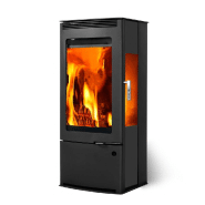 Poêle à bois talma tri vision acier - vertical - 9,1kw - 45,8 x 105,8 x 43,8 cm