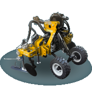 Porte-outils interceps double fonctionnant avec circuit hydraulique du tracteur - POLARIS TROLLEY PRO 04 SE Porte-outils interceps double fonctionnant avec circuit hydraulique du tracteur - POLARIS TROLLEY PRO 04 SE