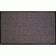 Tapis d'accueil brun rayé noir 90x150cm