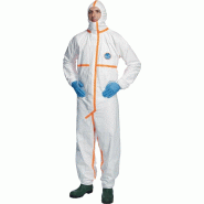 Vêtement de protection chimique Tyvek® 800 J taille XL blanc catégorie EPI III TYVEK Vêtement de protection chimique Tyvek® 800 J taille XL blanc catégorie EPI III TYVEK