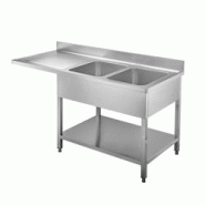 Vaiotec EASYLINE Centrale de rinçage 700 / 2 cuves à droite L:1600 - inox 10215