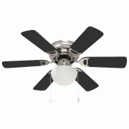 Ventilateur de plafond avec lumière Ø 82 cm Noir - 8721451241904