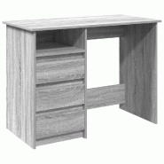 VidaXL Bureau sonoma gris 102x50x75 cm bois d'ingénierie Modèle Vega Office Minimal - 860468
