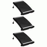 VidaXL Panneaux De Chauffage Solaire De Piscine Courbés 3pcs 72,5x46cm - 8720286848036 VidaXL Panneaux De Chauffage Solaire De Piscine Courbés 3pcs 72,5x46cm - 8720286848036