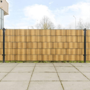 Vidaxl paravents de balcon 10 pcs marron clair 255x19cm résine tressée 156317 Vidaxl paravents de balcon 10 pcs marron clair 255x19cm résine tressée 156317