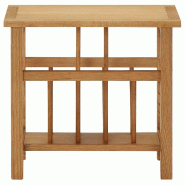 VidaXL Table à revues 45x27x42 cm Bois de chêne solide Modèle Zenith - 289184