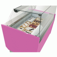 Vitrine de présentation glacier 13+13 bacs - ESTI Multicouleurs | Ggm - Rose_0