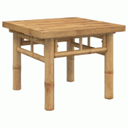 Décoshop26 - Table basse de salon design exotique 45 x 45 x 35 cm bambou avec une finition naturelle DEC037062 - Bambou 3000263074869