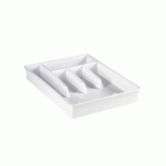 Denox - Range-Couverts 3,3x24,5x4,8 cm - blanc plastique DEN253_0