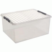 Grande boite de rangement plastique 120 litres - sunware - (h)380 x(l)800 x (l)500 mm
