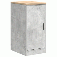 Helloshop26 - Armoire de rangement garage 40 x 51 x 85 cm surface de travail durable style moderne en bois gris béton 02_0051366 - gris Bois massif 3