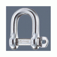 Manille inox autobloquante - axe imperdable - Sylev