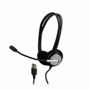 MCL MK1A99BZCSQMUSBAB casque Avec fil Arceau Bureau/Centre d'appels USB Type-A Noir