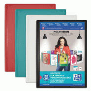 Oxford Lot de 10 Protège-documents Polyvision A4, 160 vues, en polypro coloris assortis (4) - 3045050287787