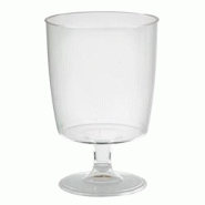 Packnwood FHC - Lot de 300 verres à vin réutilisables en plastique PS transparent - H100mm 150ml - 294VVIN17 Packnwood FHC - Lot de 300 verres à vin réutilisables en plastique PS transparent - H100mm 150ml - 294VVIN17