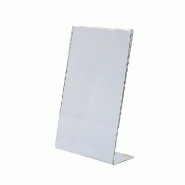 Porte document incliné A4 aspect verre - finition haut de gamme - 21x29,7cm - PMMA transparent