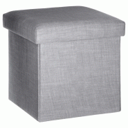 Pouf De Rangement Pliable capitonne 38cm Cuivre Paris Prix