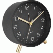 Réveil en métal mat Lofty Noir Karlsson - noir 8714302655845 Réveil en métal mat Lofty Noir Karlsson - noir 8714302655845