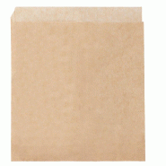 Sachet ouvert 2 côtés kraft ingraissable 23x25,5cm naturel- par 500