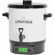 Stérilisateur automatique en émail écran LCD Le Pratique - blanc 3700206405995 Stérilisateur automatique en émail écran LCD Le Pratique - blanc 3700206405995