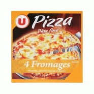 U PIZZA CUITE SUR PIERRE 4 FROMAGES 350 G U PIZZA CUITE SUR PIERRE 4 FROMAGES 350 G
