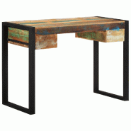 VidaXL Bureau Bois de récupération massif Modèle Atlas Focus - Bois massif 243276