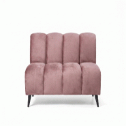 Banquette de restaurant professionnelle CHR Cocoon velours casino rose, 120cm  France Mobilier CHR - rose 3760326528530