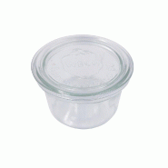Bocal Weck avec couvercle en verre 200ml  Ø8x6 cm - par 12