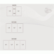 Comptoir pour saladette GN1/1 - 2 portes pleines à charnières | Tefcold - GS92