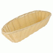 Corbeille effet osier 33x13x7,5cm polypropylène - par 12