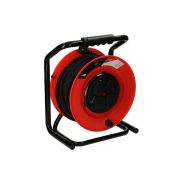 Enrouleur électrique 25m H07RN-F 3G 2,5mm² - HANGER - 600017 - 4 prises 2P+T à clapets - Protection thermique - 840132 Enrouleur électrique 25m H07RN-F 3G 2,5mm² - HANGER - 600017 - 4 prises 2P+T à clapets - Protection thermique - 840132