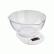 Eva balance de cuisine numérique abs blanc 5kg 1g - blanc plastique 033341 Eva balance de cuisine numérique abs blanc 5kg 1g - blanc plastique 033341