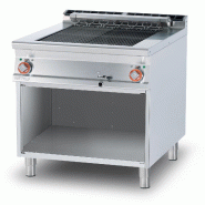 Grill Contact électrique triphasé, cuisson directe sur résistances basculantes inox 55x63 cm, 80x90x90 cm, Modèle CWK-98ET - 2138