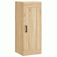 Helloshop26 - Armoire murale élégante de rangement 34,5 x 34 x 90 cm avec poignée en fer style contemporain en bois d'ingénierie 02_0048948 - Bois