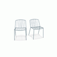Lot de 2 chaises in & out BRIS - bleu