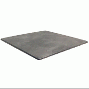 Plateau carré de table extérieur Smartline 70x70cm décor dark slate