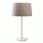 ROSSINI ILLUMINAZIONE Vivien Lampe De Table Blanche Avec Abat-Jour Conique Ivoire E27 Ip20 - Éclairage D'Intérieur En Métal - Groupe Rossi - blanc
