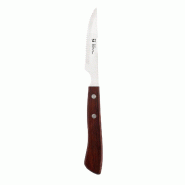 San Ignacio - Couteau à steak 10 cm en acier inoxydable Pakka - marron inox Q4565