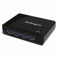 StarTech Hub SuperSpeed USB 3.0 noir 4 ports - Cble USB