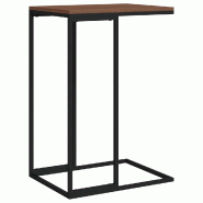 VidaXL Table d'appoint Noir 40x30x59 cm Bois d'ingénierie Modèle Concorde Prestige - 336129