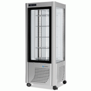 Vitrine pâtissière positive 4 faces vitrées - 400 L, plateaux tournants, fabricant italien SCAIOLA Vitrine pâtissière positive 4 faces vitrées - 400 L, plateaux tournants, fabricant italien SCAIOLA
