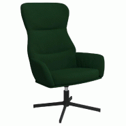 Chaise de relaxation Vert foncé Velours Modèle Vega StudioDesk Pure - 341110