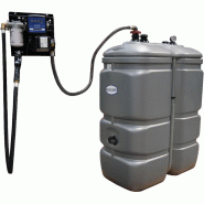 Cuve stockage fuel 1 000 litres en PEHD avec pompe 50 l/min - RENSON - 159059