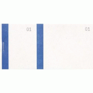 Exacompta Lot de 50 Blocs Vendeurs, 6,6x13,5 bande bleue 100 feuillets - 3370442963025