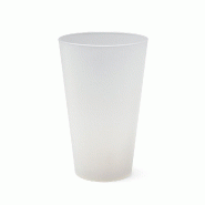GOBELET 35/40cl - Givré - Gobelet pour boisson en canette - transparent plastique polypropylène 0000000035