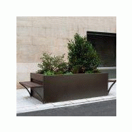 Jardinière CITADINE Rectangle XXL 120×240 en panneaux acier galvanisés - Très grande contenance et solidité Jardinière CITADINE Rectangle XXL 120×240 en panneaux acier galvanisés - Très grande contenance et solidité